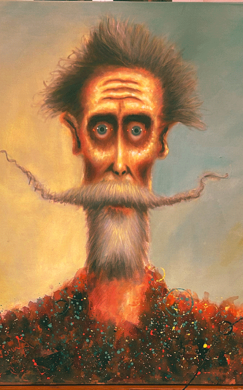 Picture of Don Quijote Painting from Diego Silva. symbolizing union with Alcala de Henares, Spain.