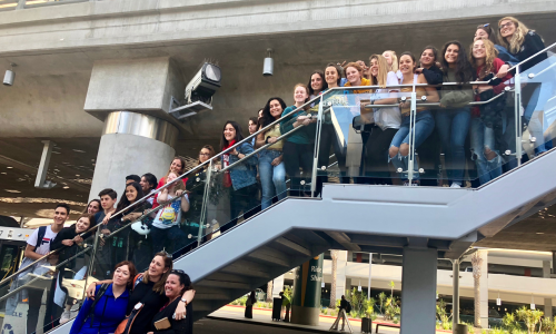Students from the San Diego, CA and Alcala de Henares, Spain exchange program.